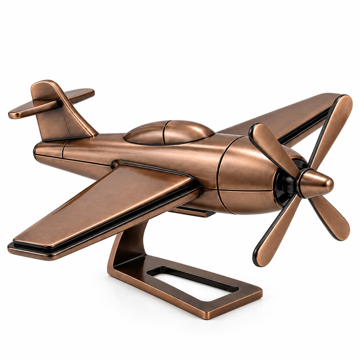 Vintage Metal Aeroplane Desk Model