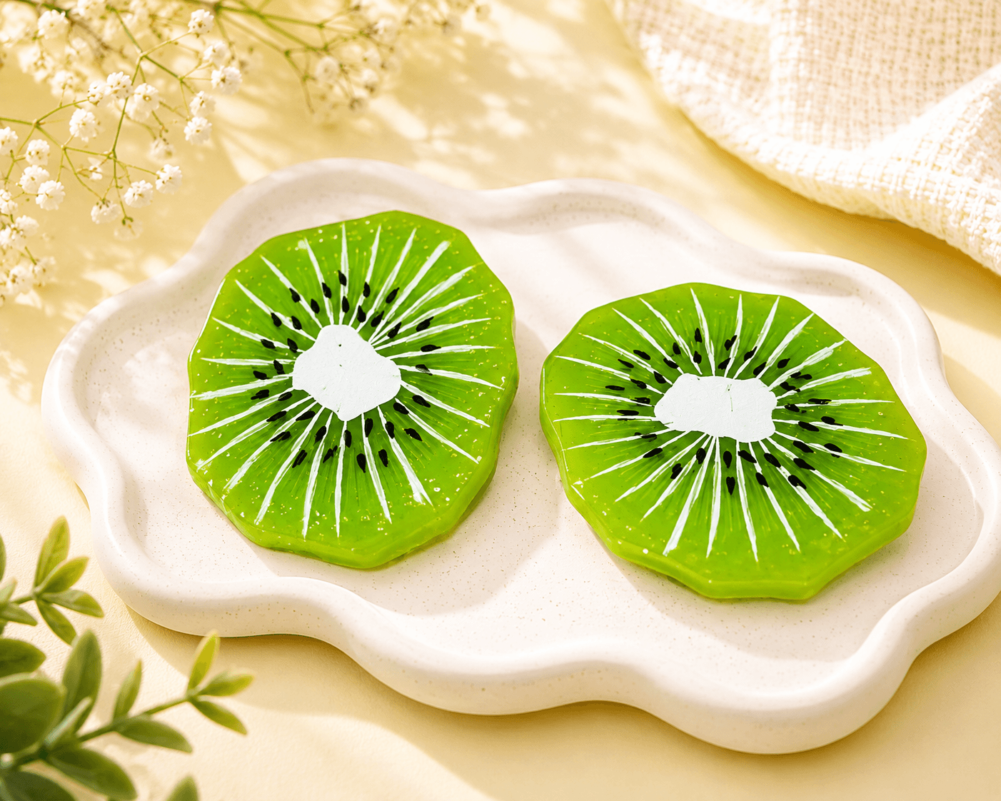 Kiwi Slice Glitter Set (Duo)