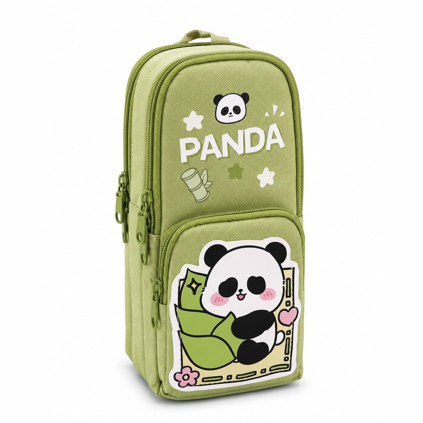 Panda Print Pencil Case - Large Capacity