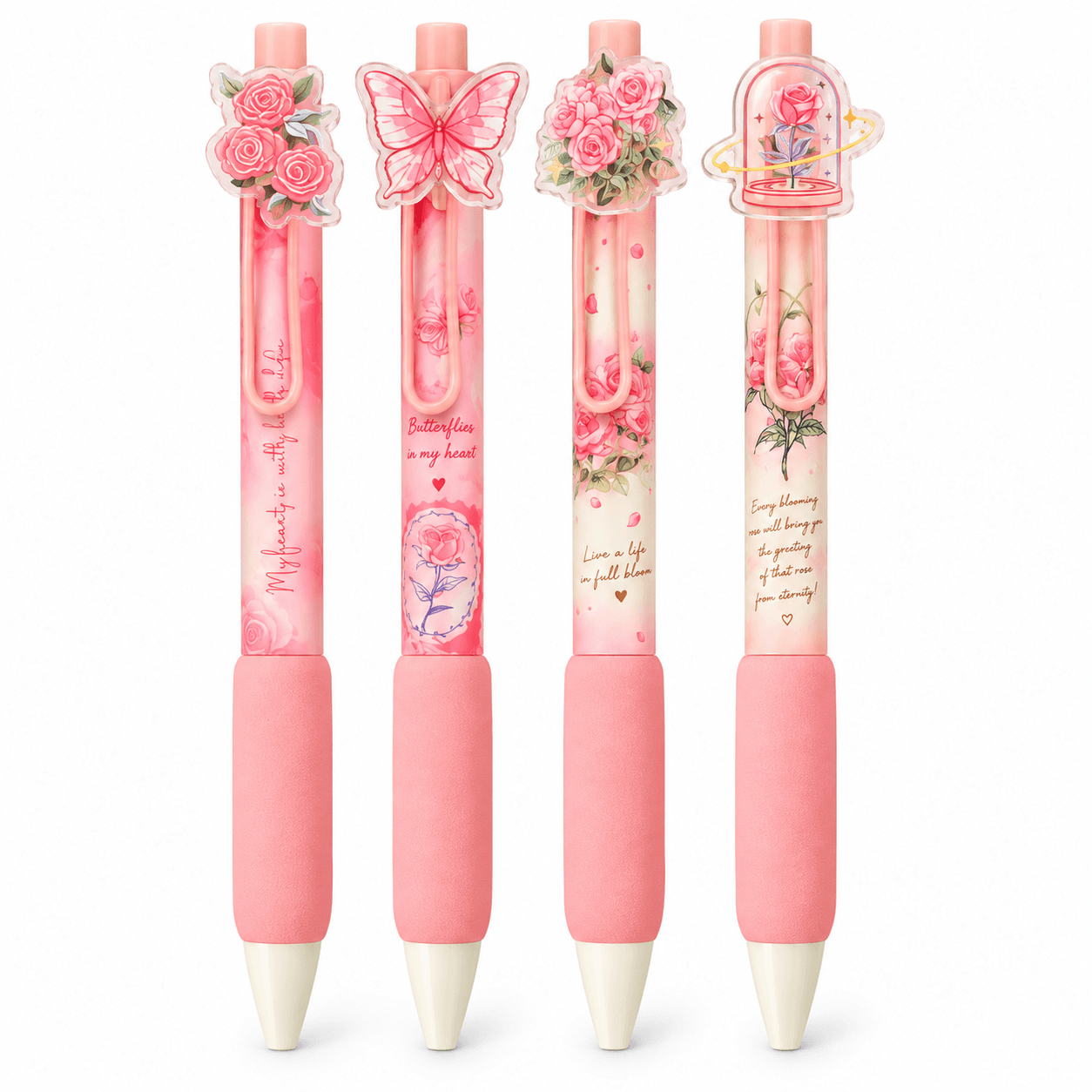 Rose Poetry Gel Pen Set
