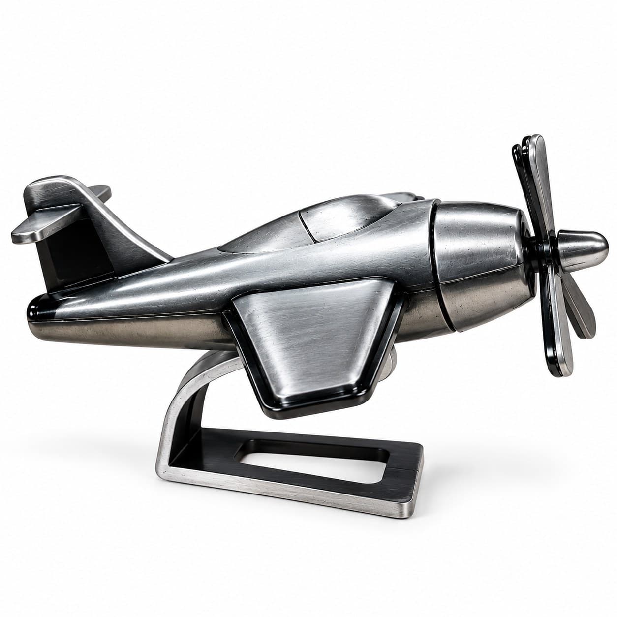 Vintage Metal Aeroplane Desk Model