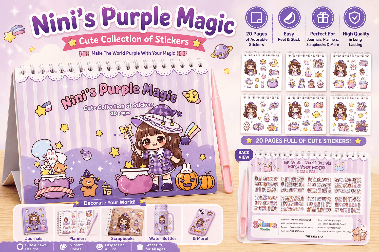 Nini's Sticker Diary - Cute Collection